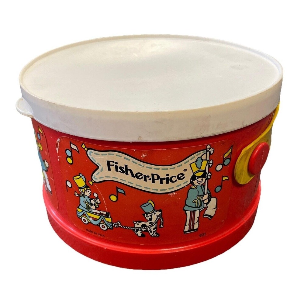 Fisher Price 1979 Marching Band Drum Set